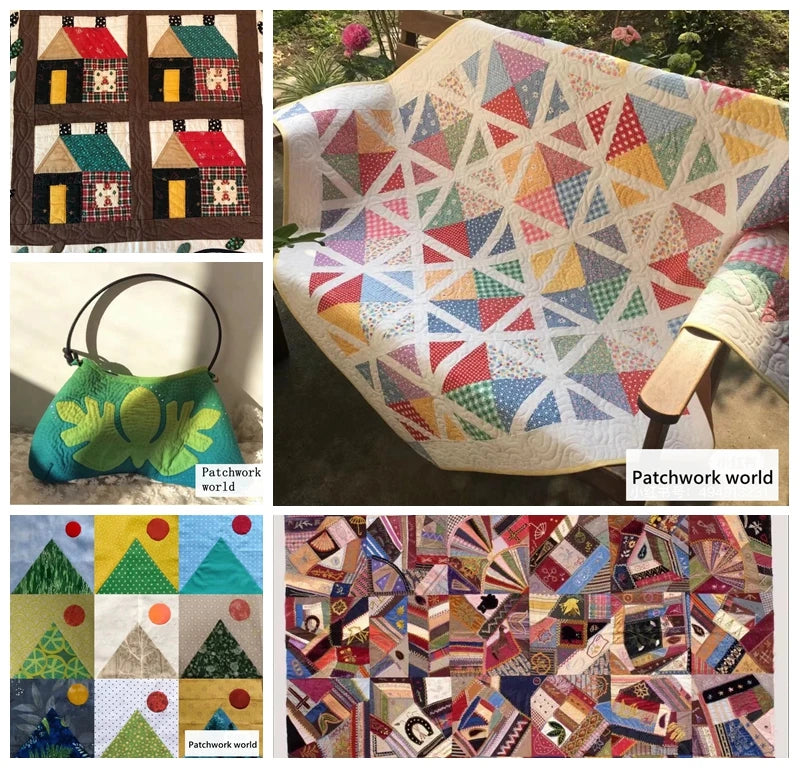 Xintianji Patchwork Cotton Fabric for DIY Crafts Projects