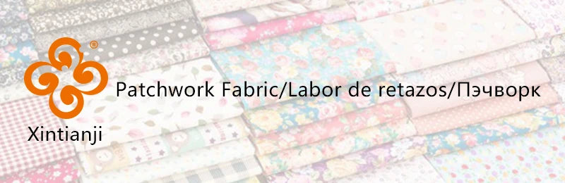 Xintianji Patchwork Cotton Fabric for DIY Crafts Projects