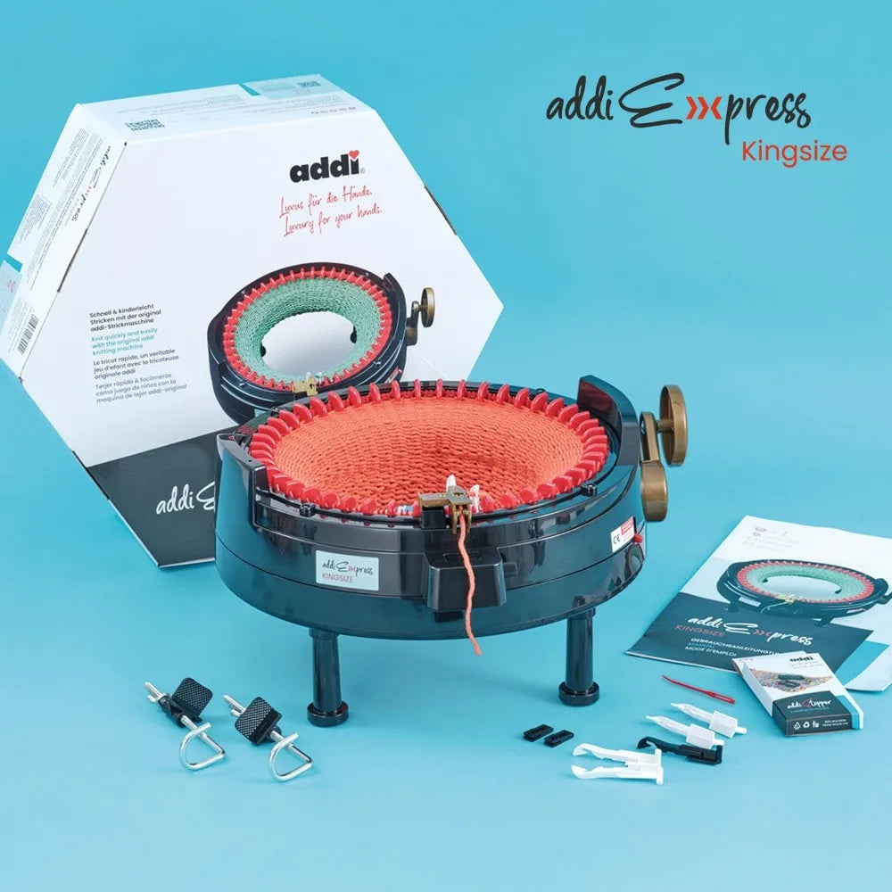 AddiExpress 46 Needles Circle Knit Loom With Hand Crank