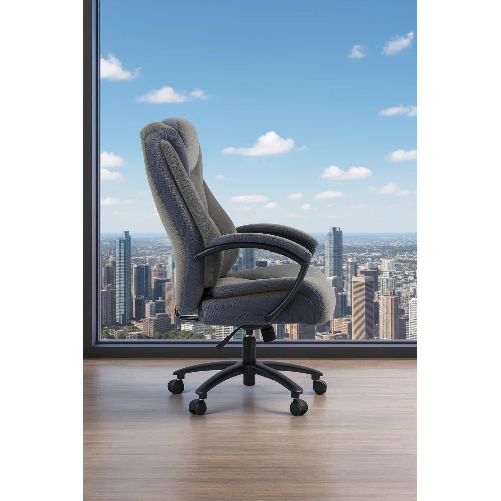 Chair High Back Cotton Fabric Office Chair Adjustable
