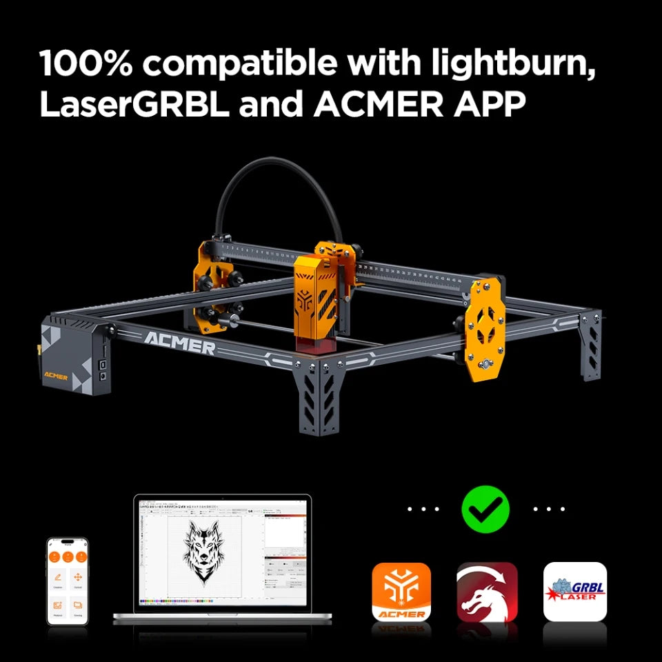 ACMER P1 S Pro Laser Engraver 445nm Engraving Machine