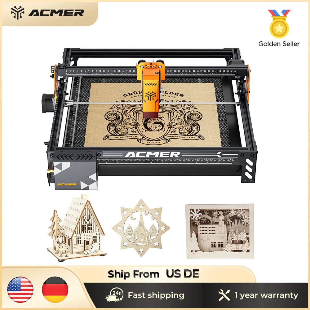 ACMER P1 S Pro Laser Engraver 445nm Engraving Machine