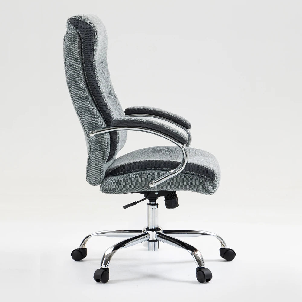 Chair High Back Cotton Fabric Ergonomic Office Chair KD