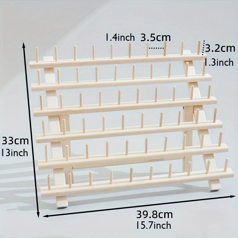 Hign-concerned Wooden Thread Rack for Sewing Embroidery