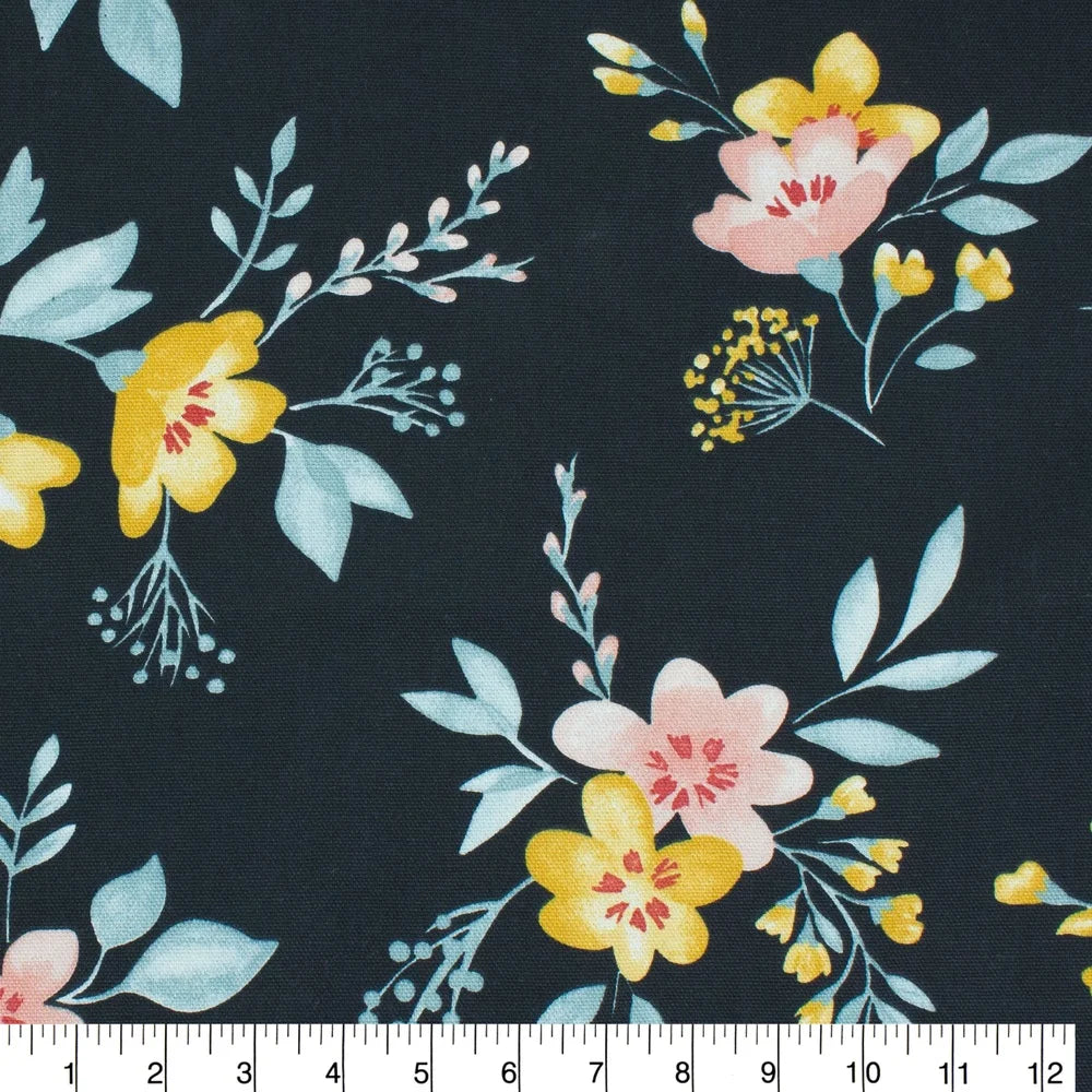 DUTRIEUX 100 Cotton Floral Fabric For Sewing And Quilting