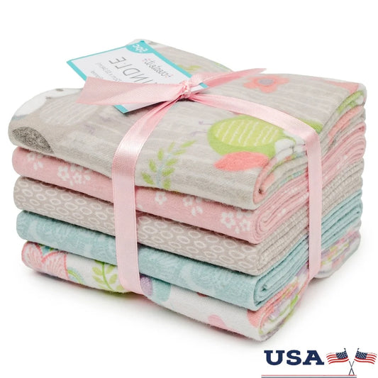 DUTRIEUX Owl Floral Flannel Precut Bundle For Quilting