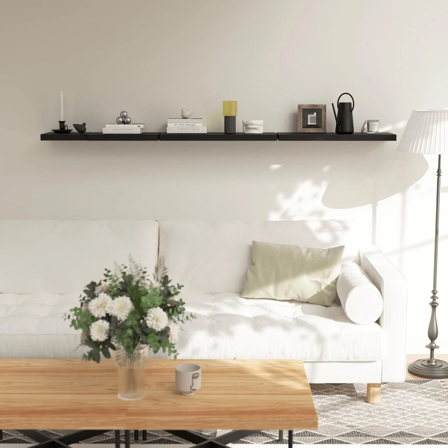 Richer House Rustic Floating Shelves With Invisible Bracket