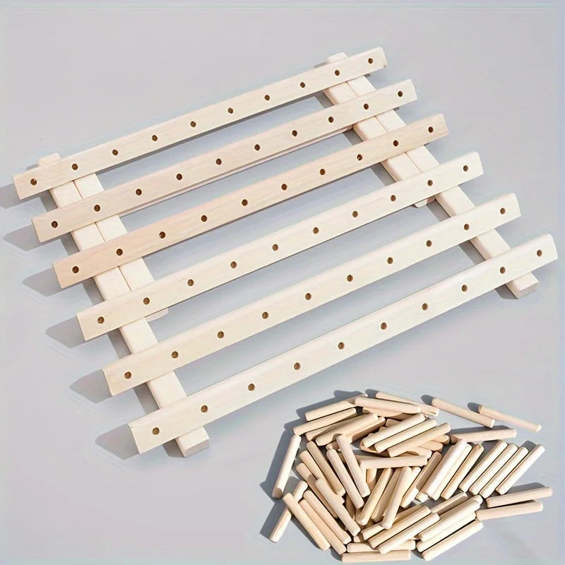 Hign-concerned Wooden Thread Rack for Sewing Embroidery