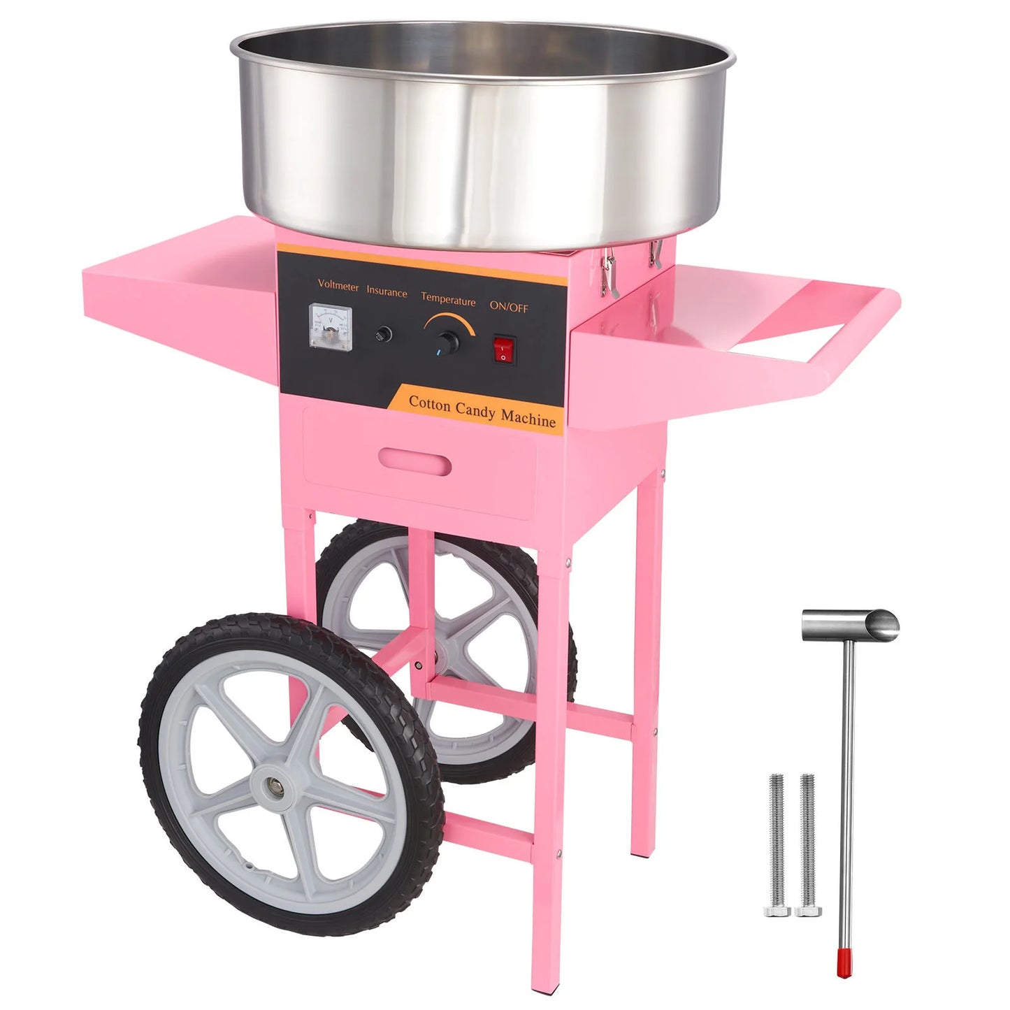 SucceBuy Cotton Candy Machine With Cart 1000W Commercial