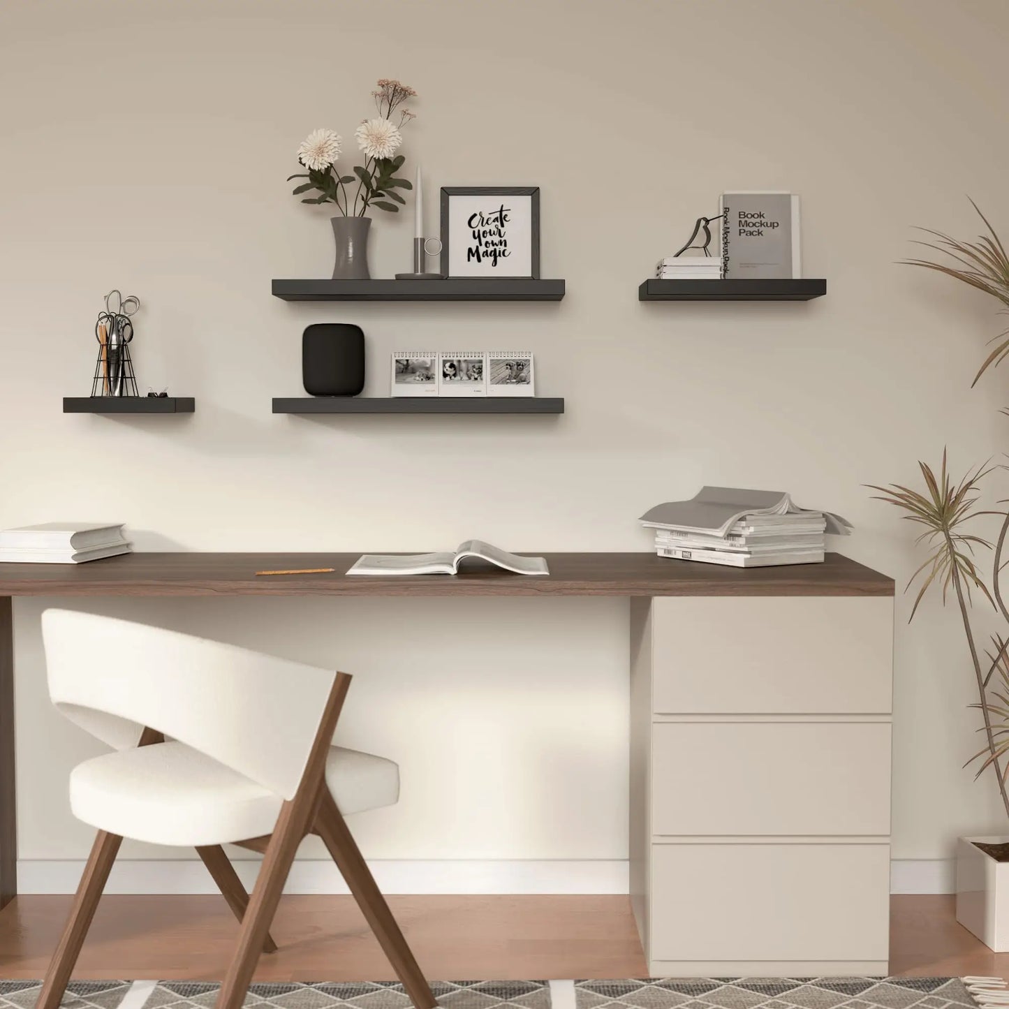 Richer House Rustic Floating Shelves With Invisible Bracket