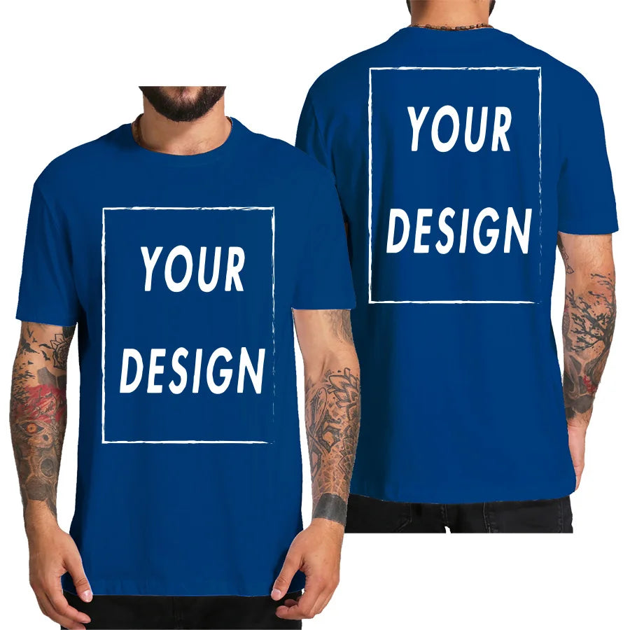 MAYMAOTPCollar Custom Logo T Shirt Front Back Design For Men