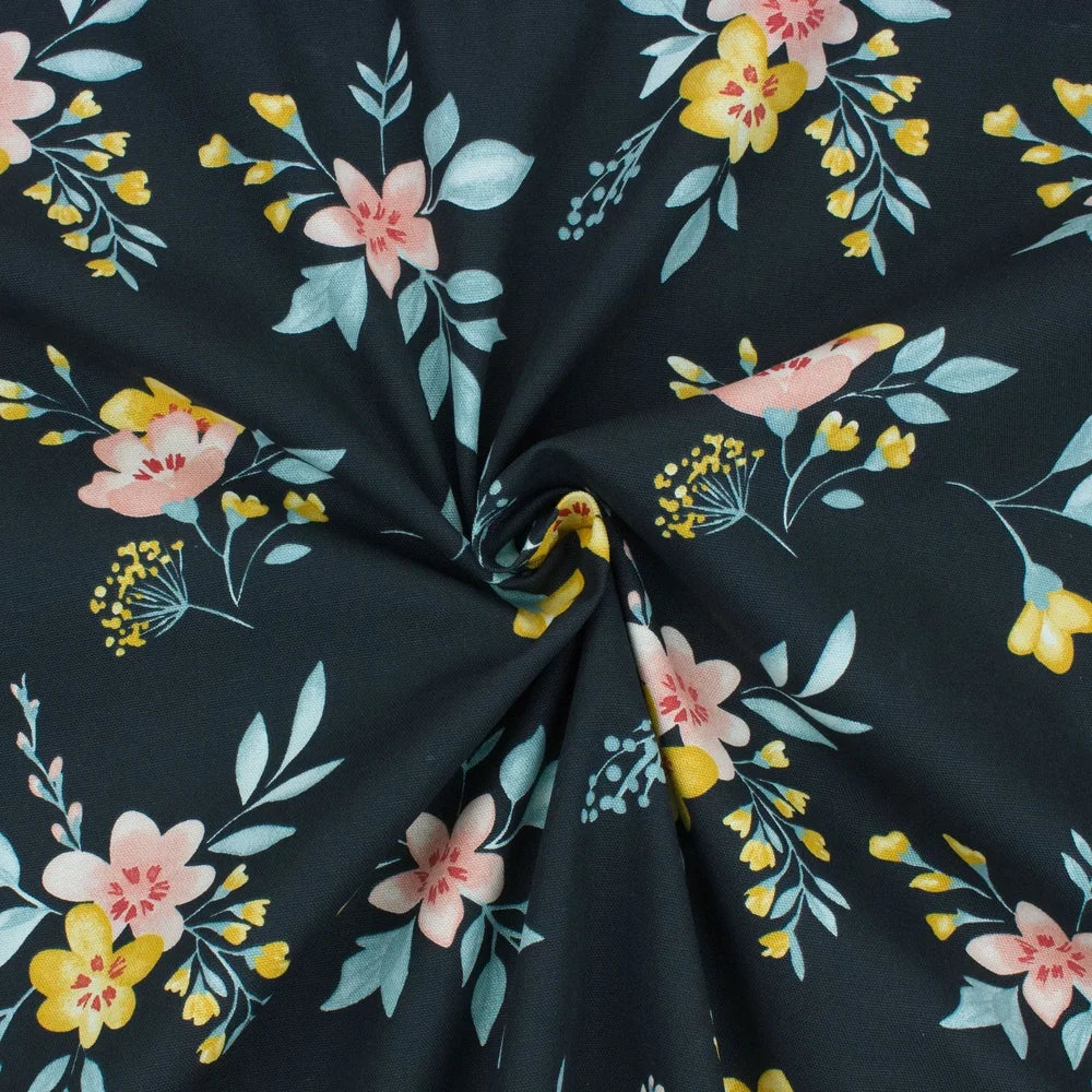 DUTRIEUX 100 Cotton Floral Fabric For Sewing And Quilting