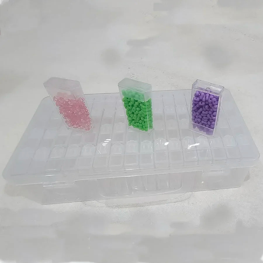 DIY Craft 64 Slots Organizer Box For Diamond Painting Beads