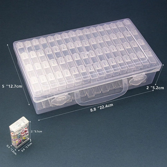 DIY Craft 64 Slots Organizer Box For Diamond Painting Beads
