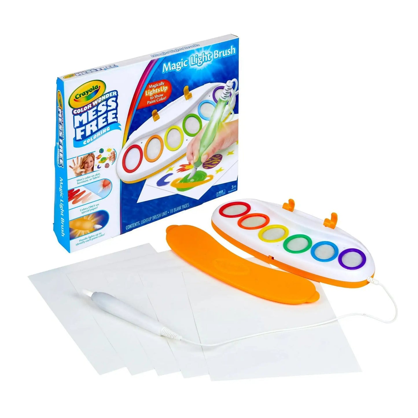 Crayola Color Wonder Magic Light Brush Mess Free Paint Set