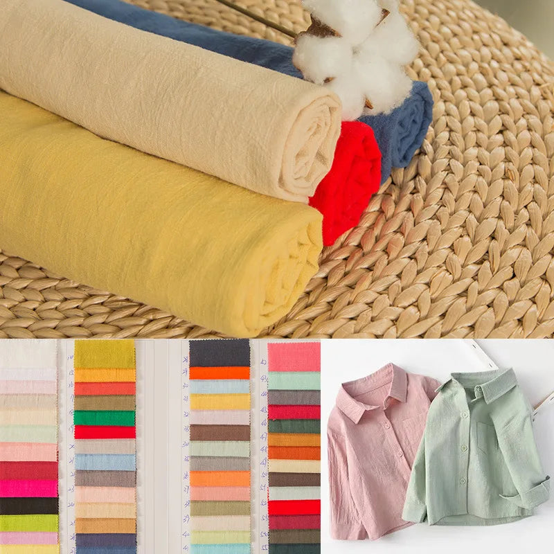 Plain Dyed Cotton Polyester Sateen Fabric For Sewing Projects