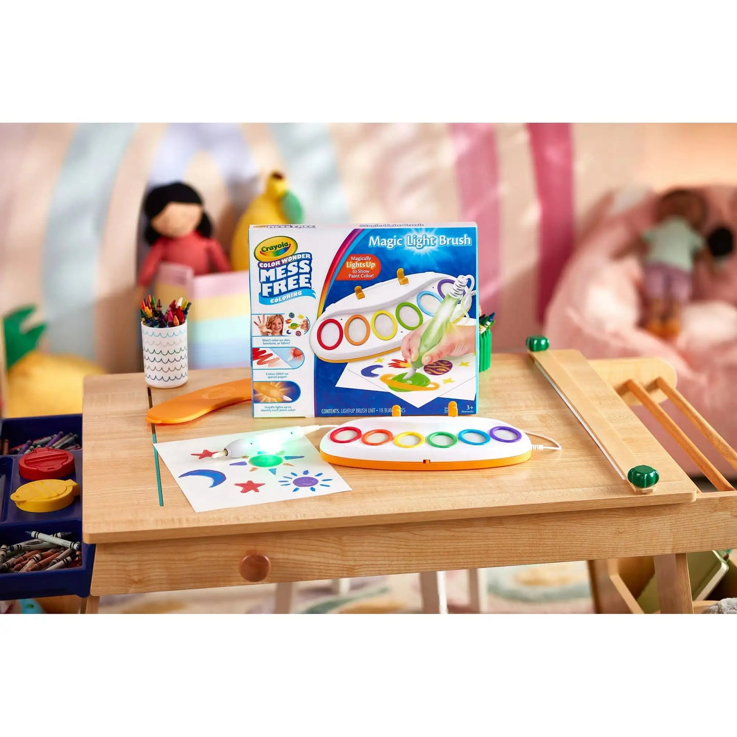 Crayola Color Wonder Magic Light Brush Mess Free Paint Set