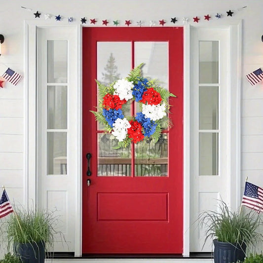 NONECN Patriotic Front Door Wreath Decor For Home Indoor