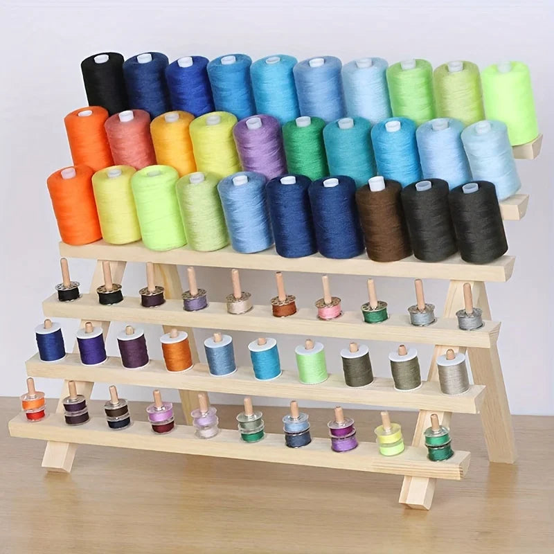 Hign-concerned Wooden Thread Rack for Sewing Embroidery