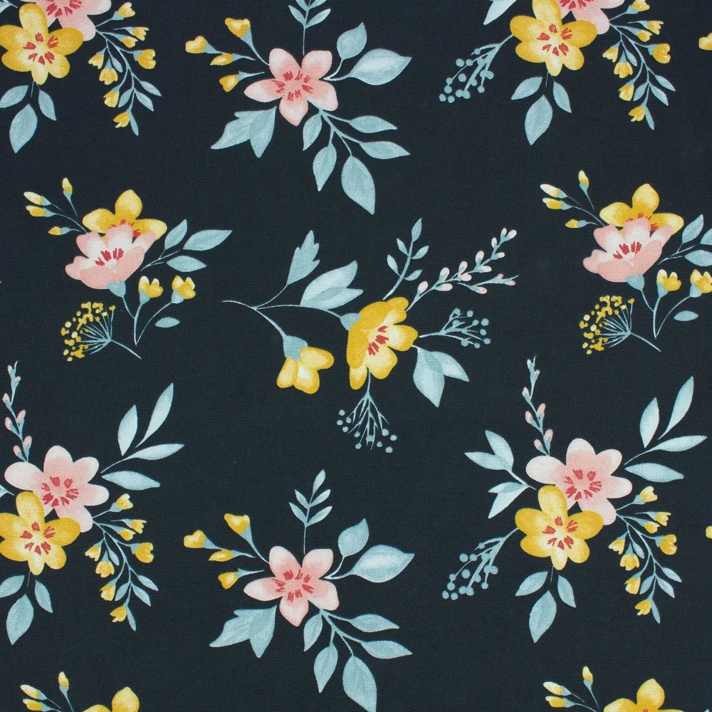 DUTRIEUX 100 Cotton Floral Fabric For Sewing And Quilting