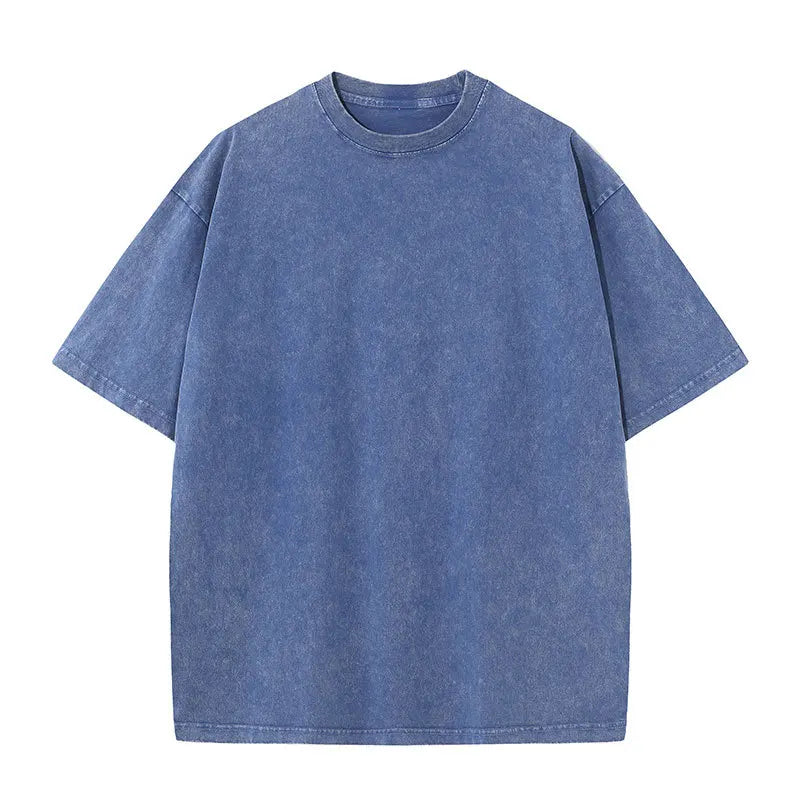 Pdmcms Distressed Retro Drop Shoulder Summer T Shirt