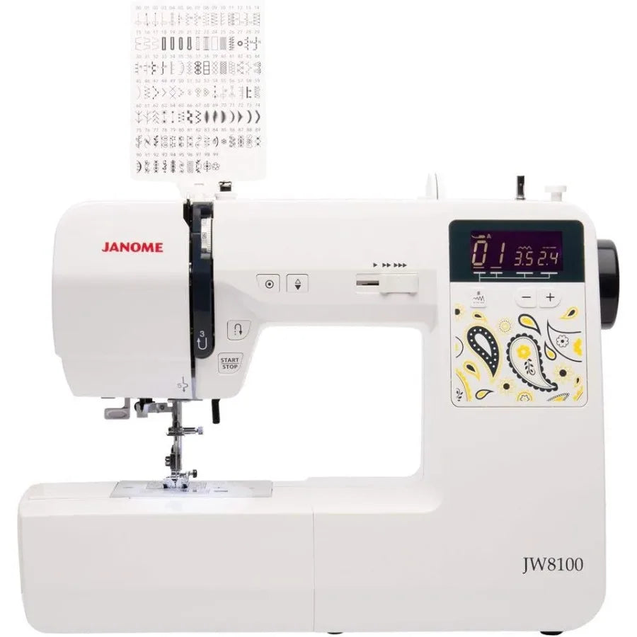 JW8100 Computerized Sewing Machine With 100 Stitches And 22 Accessories