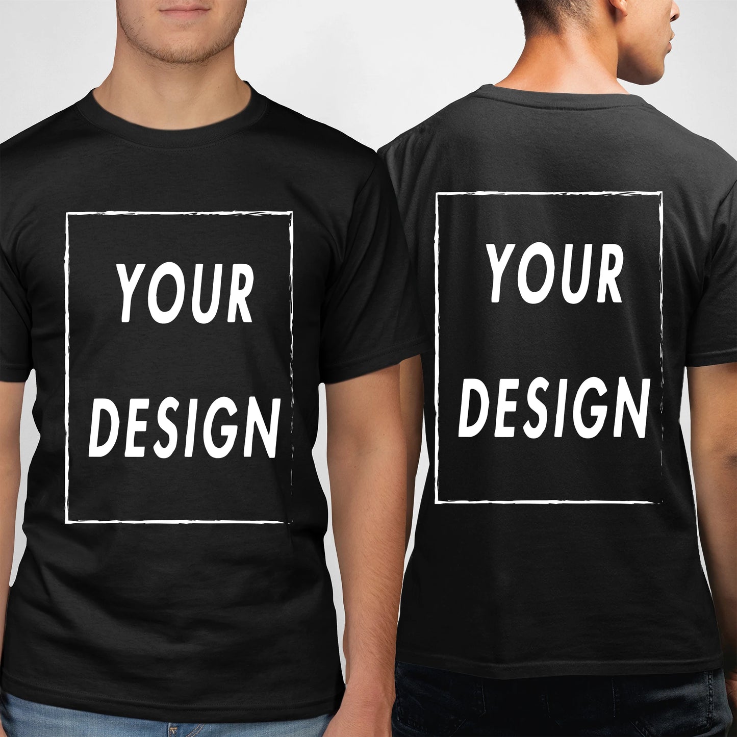 MAYMAOTPCollar Custom Logo T Shirt Front Back Design For Men