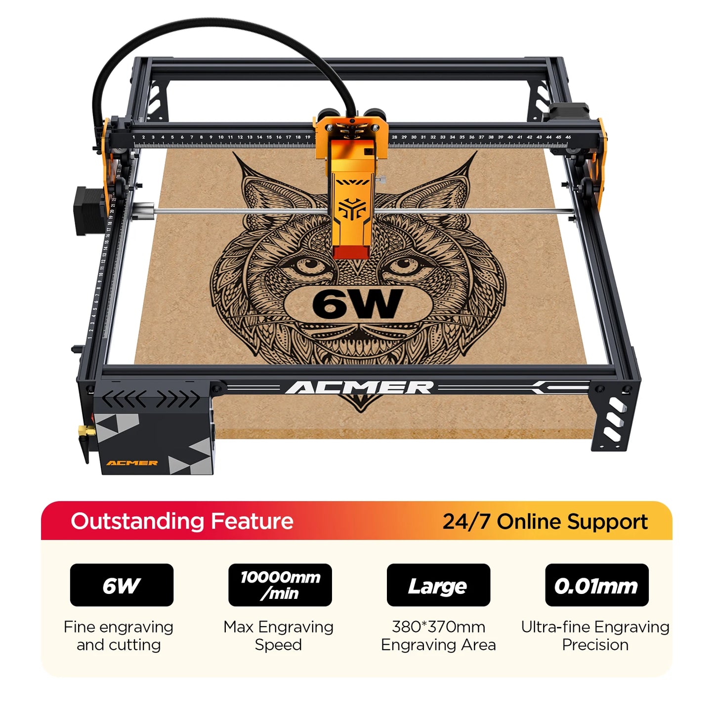 ACMER P1 S Pro Laser Engraver 445nm Engraving Machine