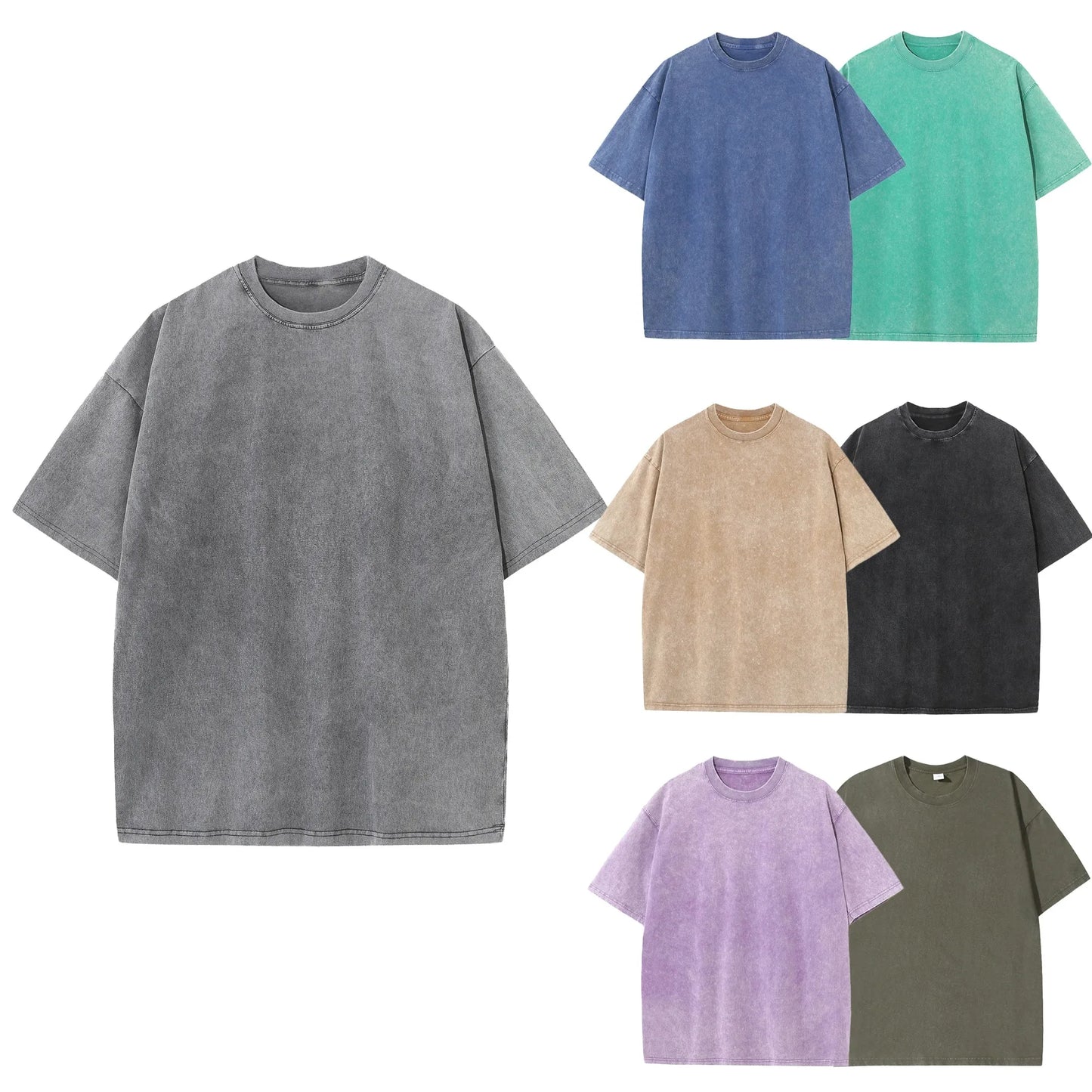 Pdmcms Distressed Retro Drop Shoulder Summer T Shirt