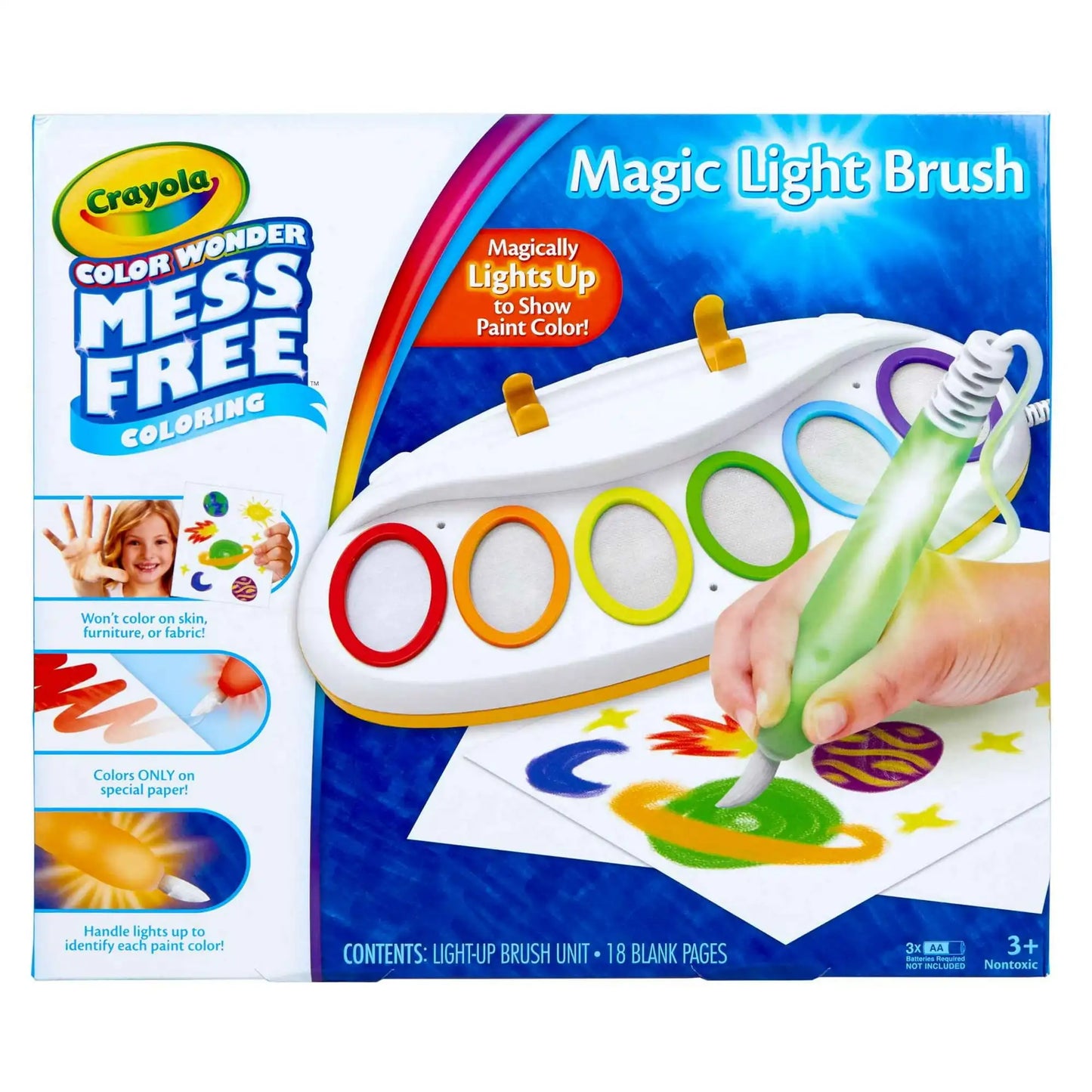Crayola Color Wonder Magic Light Brush Mess Free Paint Set