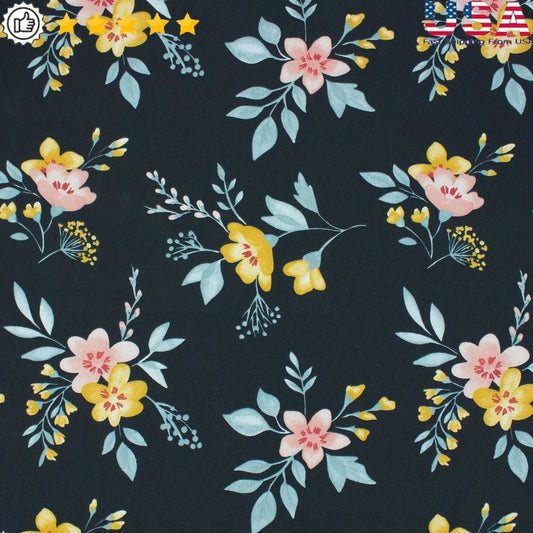 DUTRIEUX 100 Cotton Floral Fabric For Sewing And Quilting