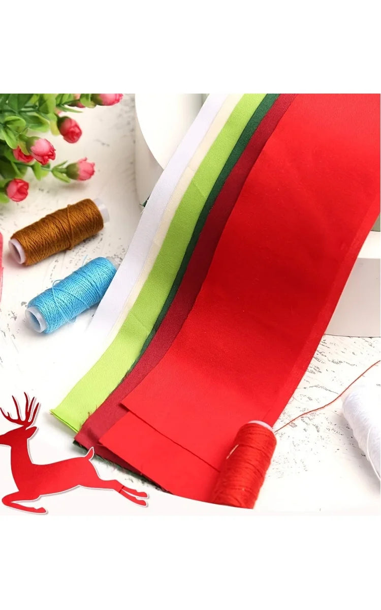 WENYUYACN Christmas Cotton Jelly Roll 40pcs Precut Fabric Strips