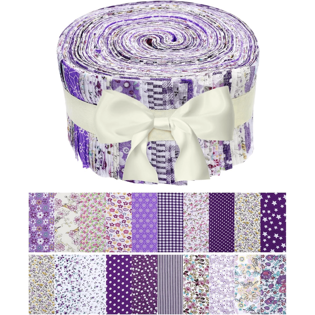 Jelly Roll Fabric Bundle Floral Cotton Assorted Prints for Quilting