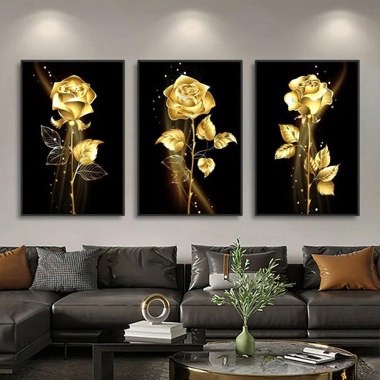 3 Piece Framed Canvas Wall Art Set For Living Room
