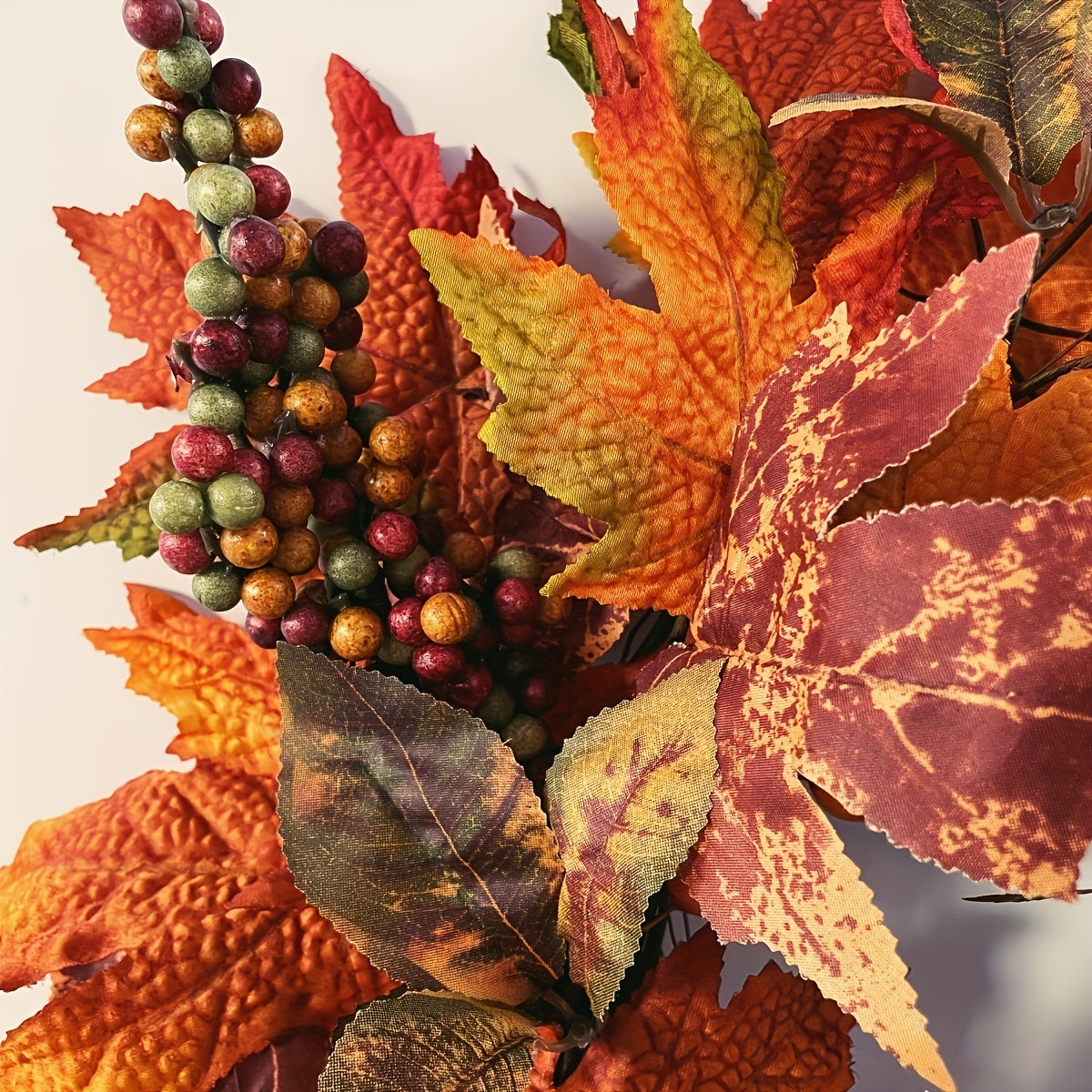 Autumn Harvest Wreath Rustic Fall Front Door Decor