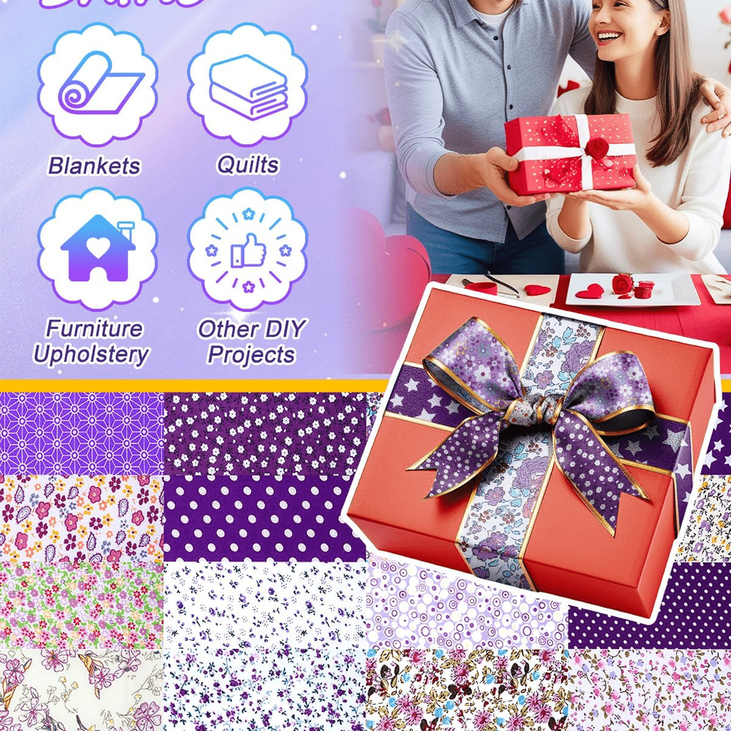 Jelly Roll Fabric Bundle Floral Cotton Assorted Prints for Quilting