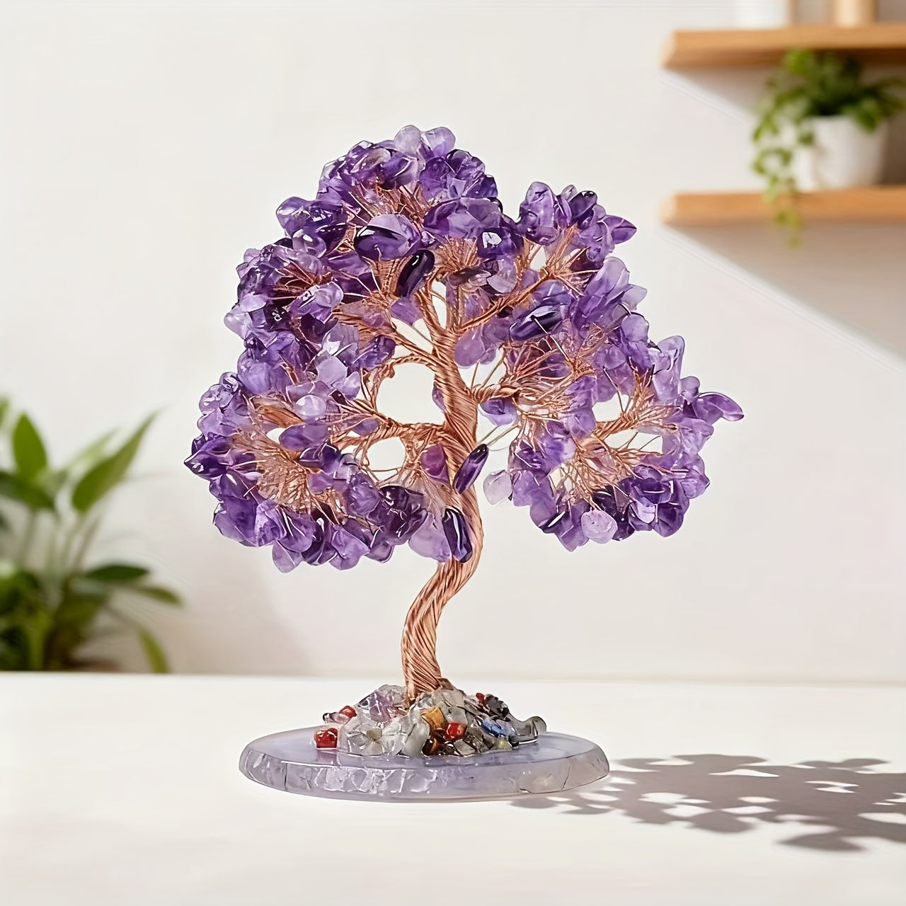 Natural Amethyst Tree Crystal For Meditation Display Jewelry