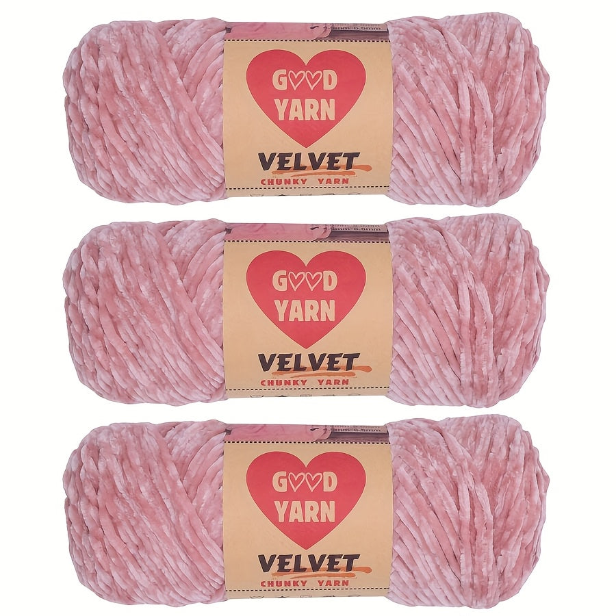 Chenille Velvet Yarn For Crochet And Knitting Projects Polyester