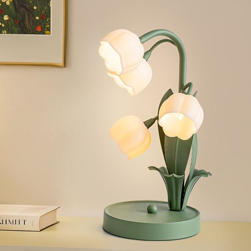 INSART Five Bell Orchid Table Lamp For Home Decor Lighting