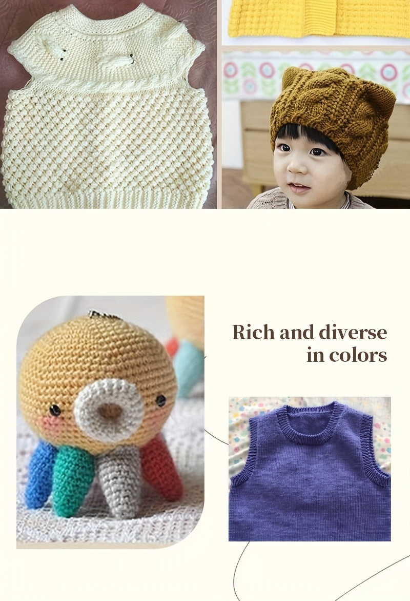Soft Cashmere Yarn Set 500G 10 Skeins For Knitting