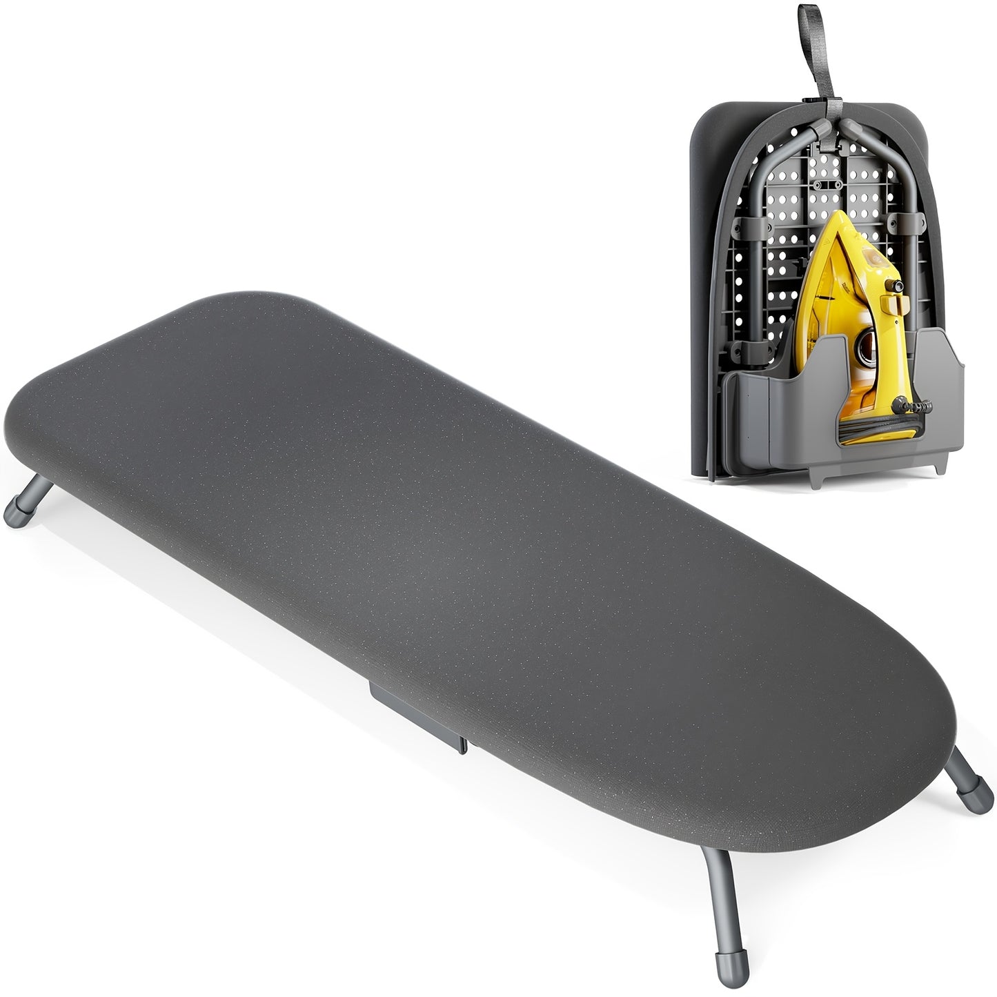 TOOLF Portable Tabletop Ironing Board With Holder And Covers