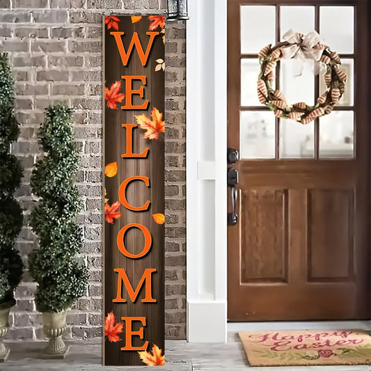 Rustic Farmhouse Welcome Wood Porch Sign Wall Mount Decor
