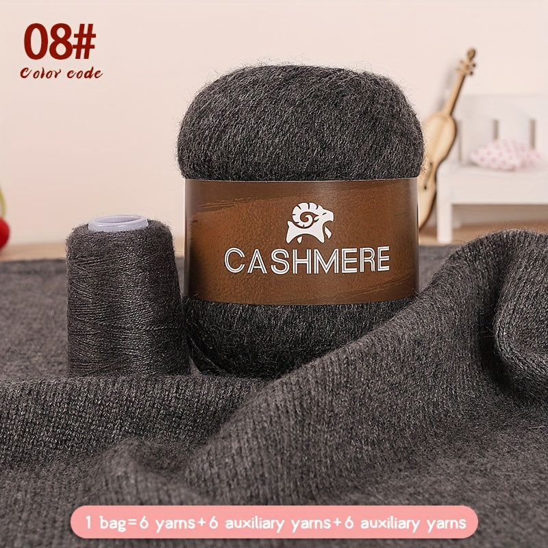 Cashmere Yarn 6 Pairs 100 Cashmere For DIY Crochet Soft