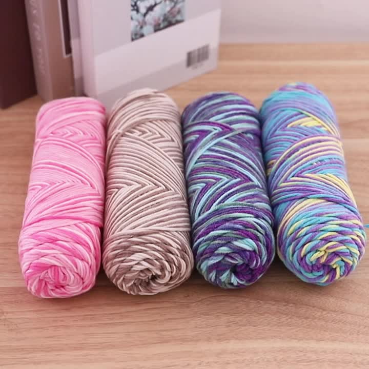 Jiuweidiaowang Multicolor Gradient Yarn Balls Craft Kit