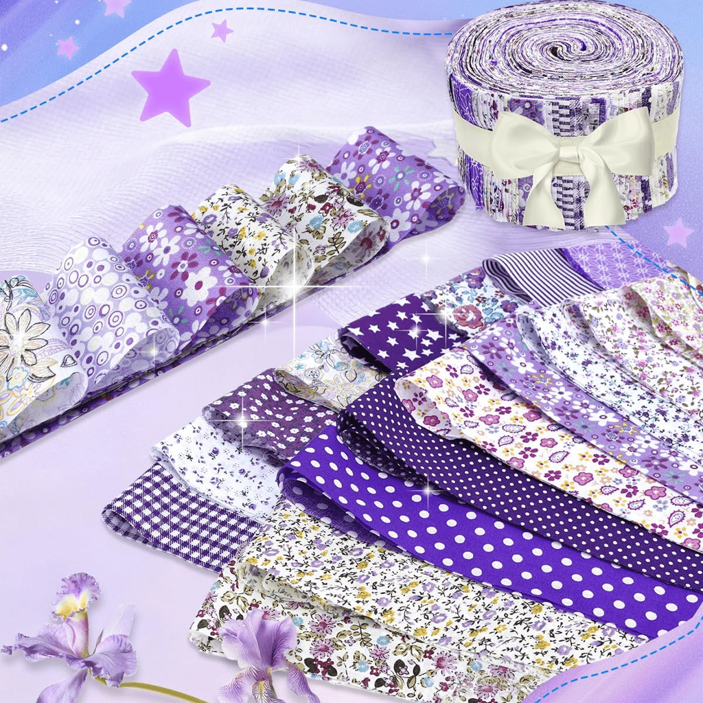 Jelly Roll Fabric Bundle Floral Cotton Assorted Prints for Quilting