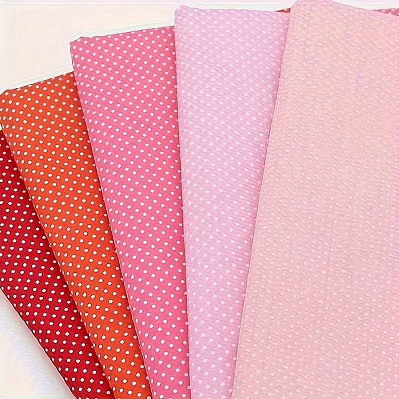 Vibrant Polka Dot Fabric Squares Bundle 20pc Random Mix