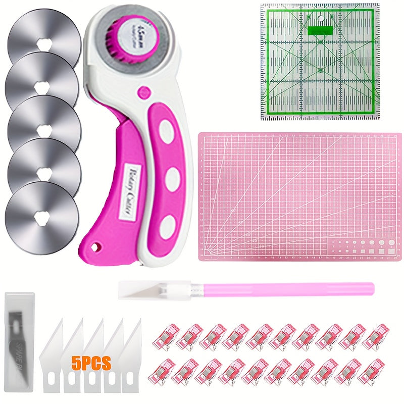 Rotary Cutter Kit For Sewing And Quilting Crafting Projects