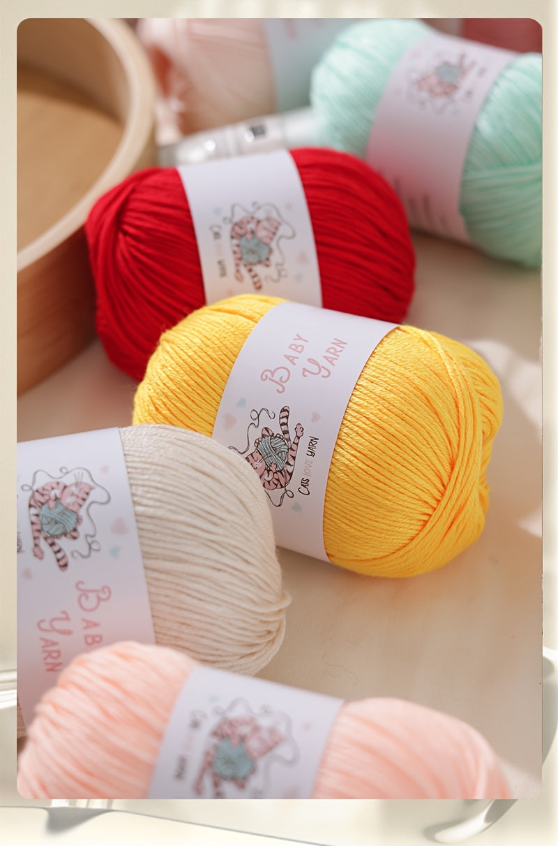 Soft Cashmere Yarn Set 500G 10 Skeins For Knitting