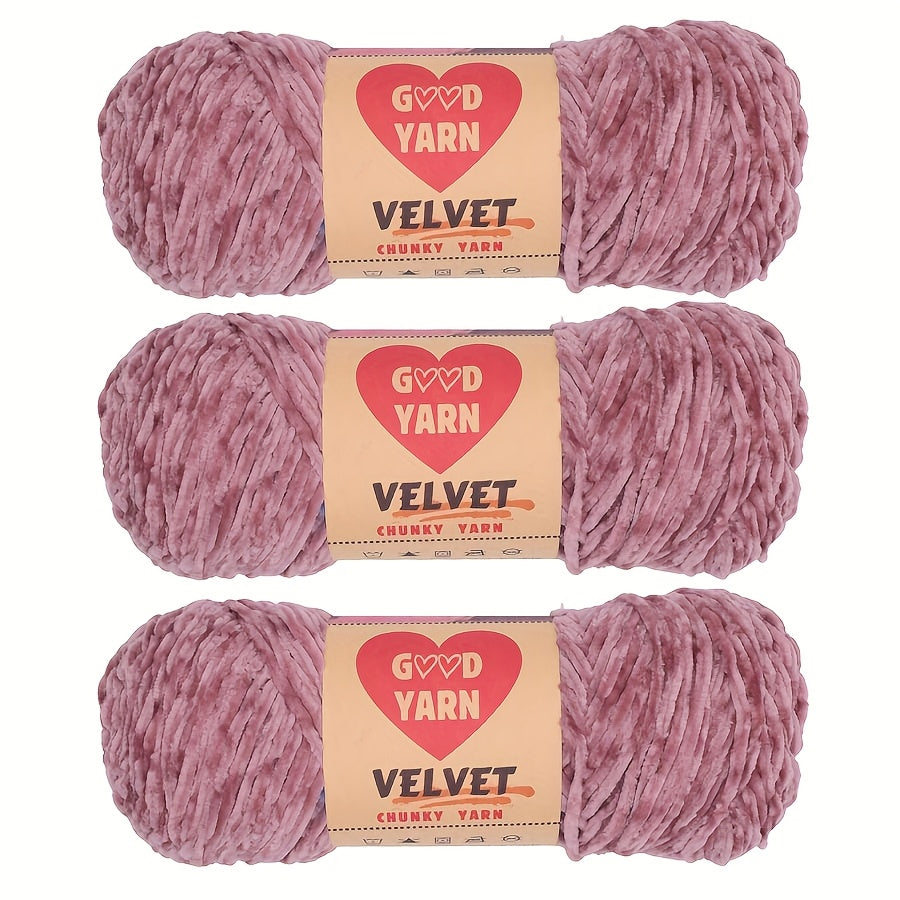 Chenille Velvet Yarn For Crochet And Knitting Projects Polyester