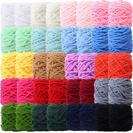 Chuangdi Chenille Yarn Thick Plush Polyester Acrylic Blend
